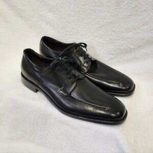 Johnston & Murphy Flex System Leather Dress Shoes Mens 10.5M Black/Brown